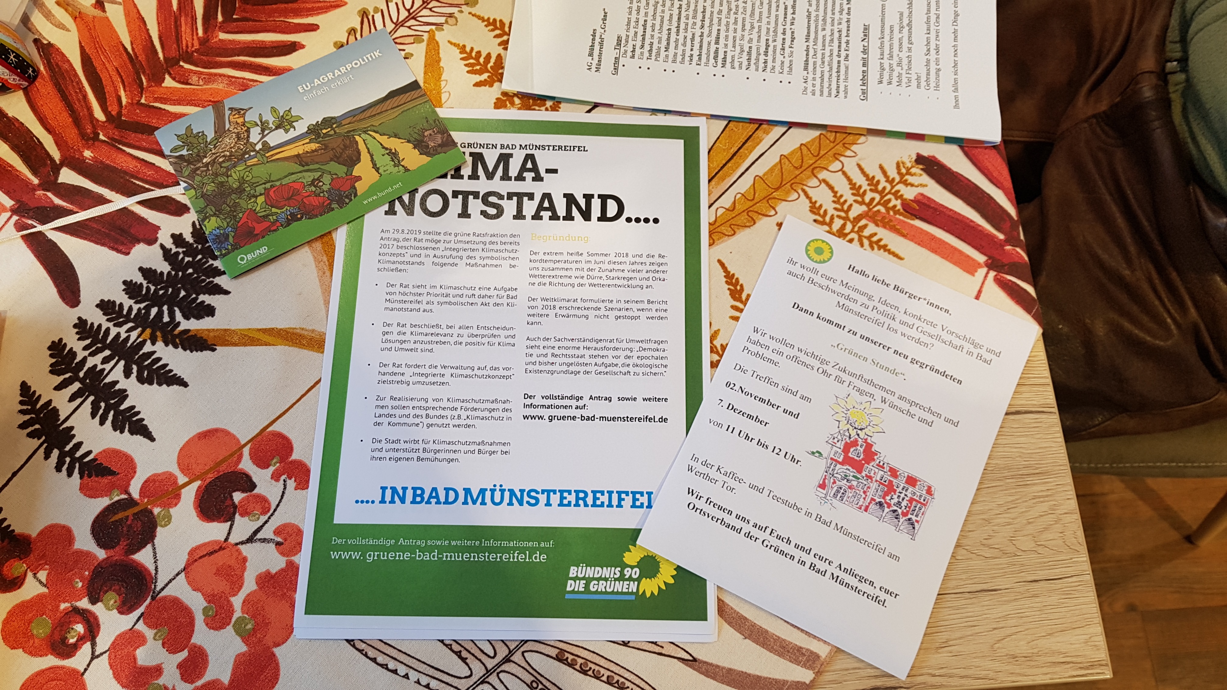 1. Erfolgreicher Wahlstand in Bad Münstereifel B90/DIE GRÜNEN Bad