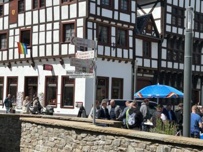 AfD-Stand am Markt in Münstereifel